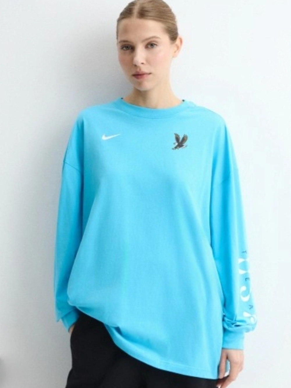 Nike Team USA Essentials Long Sleeve Top - Baltic Blue Aqua - Women’s XXL - NWT